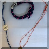 J12. Vineyard Vines bracelet, Nantucket bracelet and star necklace. 